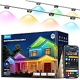 Govee Permanent Outdoor Lights 2, 150ft RGBIC Outdoor Lights with 108 LED Lights, IP67 Waterproof, 100 Scene Modes with 40lm White for Outdoor Decorations, Works with Alexa, Google Assistant, Black