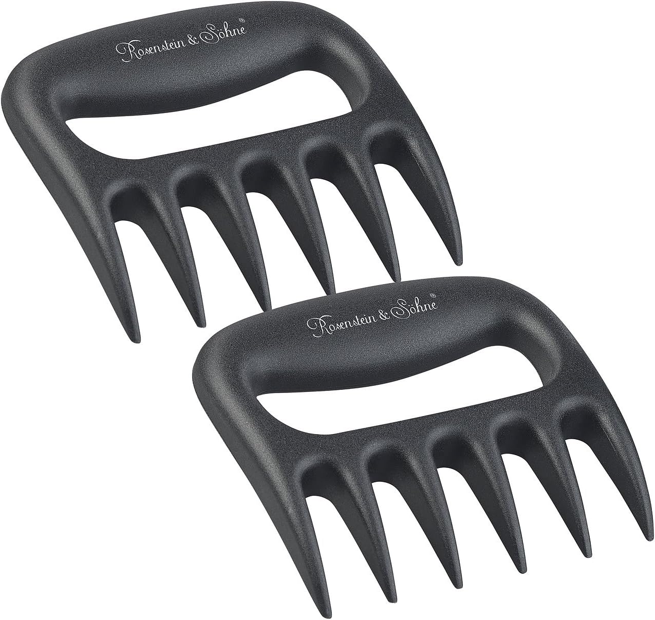 Rosenstein & Söhne Fleischkralle: 2er-Set Fleisch-Krallen aus hitzebeständigem Kunststoff, BPA-frei (Grillzubehör für Barbecue)