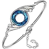Kate Lynn "Rise From the Ashes" Phoenix Bracelet Made with Crystals from Austria, Adjustable Bangle Bracelet for Women 7"+2", Packaged with Jewelry Box, Birthday Gift for Women, Symbol of Luck and Renewal