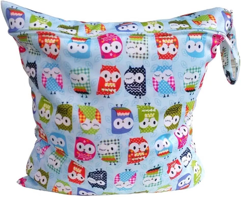 RICISUNG Baby Waterproof Zipper Bag Washable Reusable Baby Cloth Diaper Bag£¨One layer single zipper£©
