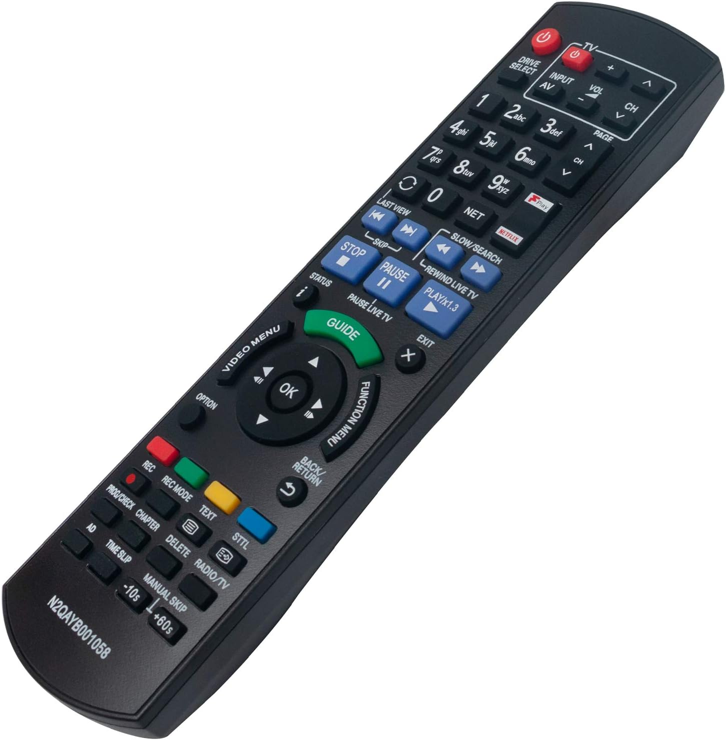 VINABTY N2QAYB001058 Replacement Remote Control Fit for Panasonic HDD DVD Blu-Ray Recorder DMR-BWT850EB DMR-HWT150EB DMR-HWT250EB DMR-PWT550EB DMR-PWT655EB DMR-PWT635EB DMR-HWT150 DMR-PWT655 - Image 4