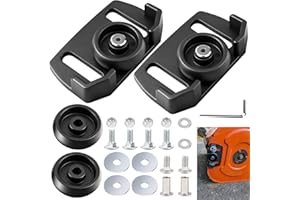 LIZEWEI 2 Pcs 490-241-0038 Universal Rolling Skid Shoes Wheel for Craftsman MTD Cub Cadet and Most 2-Stage and 3-Stage Snow Thrower Snowblowers, Universal Roller Skid Snow Thrower Shoes