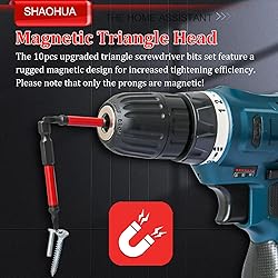 10PCS Triangle Screwdriver Bits, Impact Tough