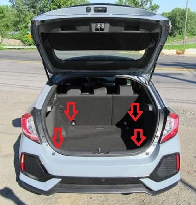 Amazon Trunknets Inc フロアスタイルトランクカーゴネット ホンダシビックハッチバック5ドア 17 18 19 21用 カーパーツ 車 バイク