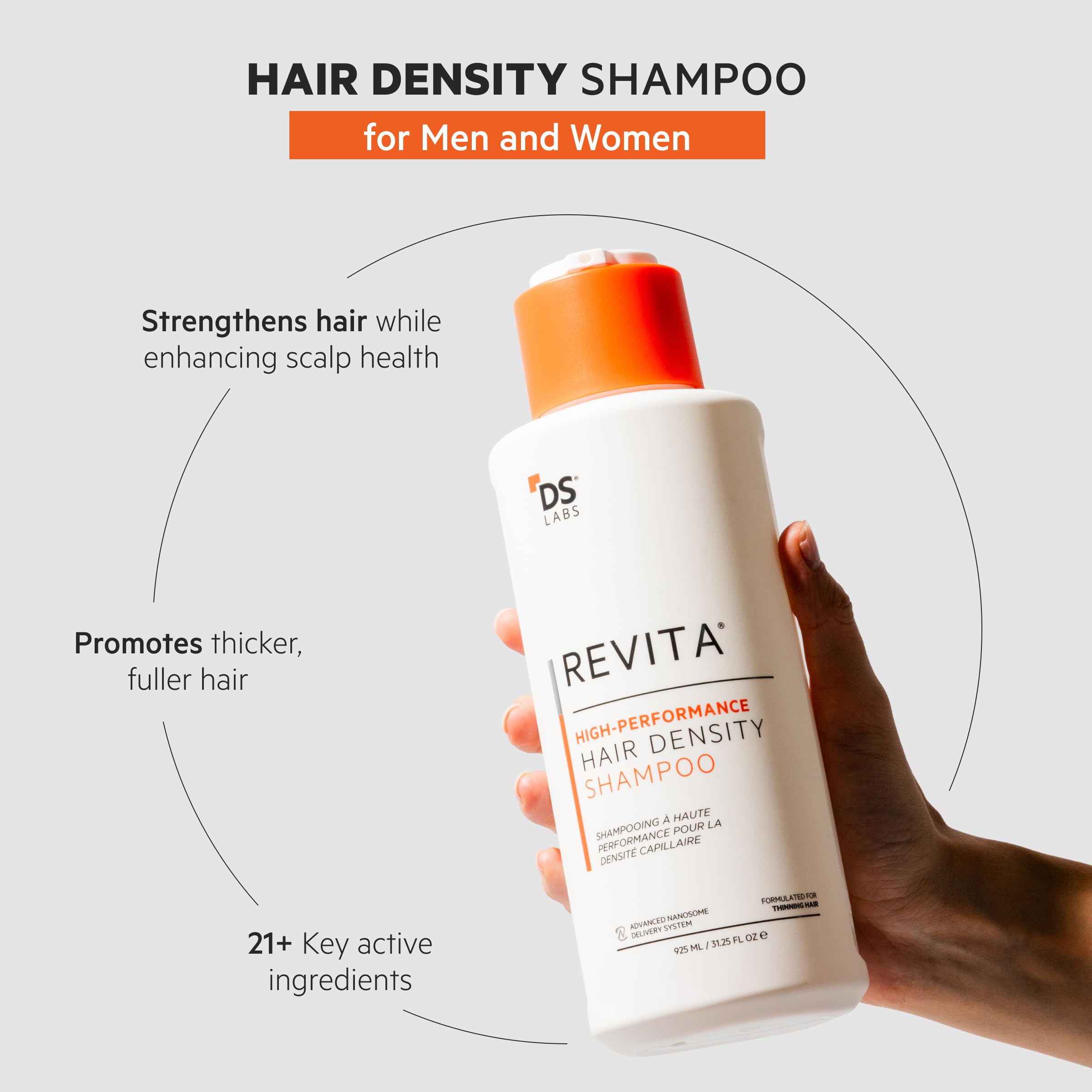 DS Labs Revita Shampoo, 925mL - Thickening Appearance, Scalp First Cleanse, Fuller Looking, Volumized Hair, Lightweight Hydration, Sulfate & Silicone Free, Color Safe, For Men & Women
