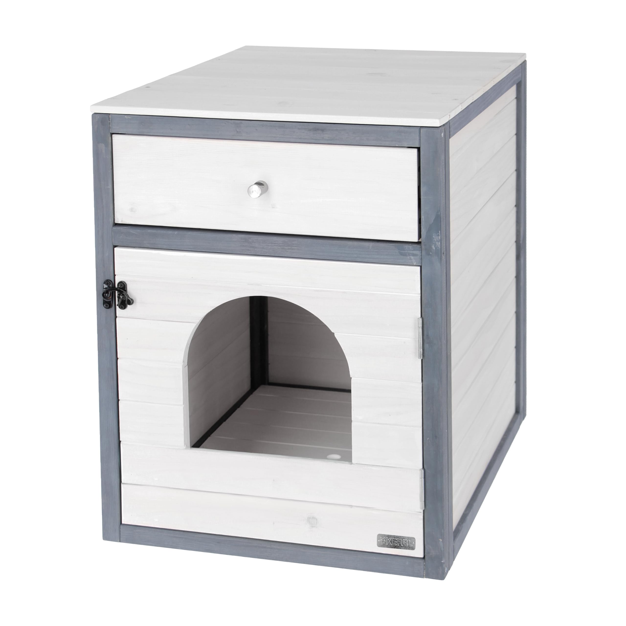 Kerbl Cat House, 45 x 58 x 60 cm, White/Grey
