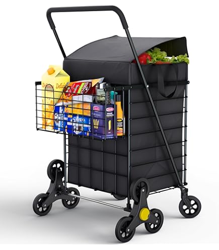 Amazon.com: Our Modern Space Shopping Cart w/Waterproof Basket