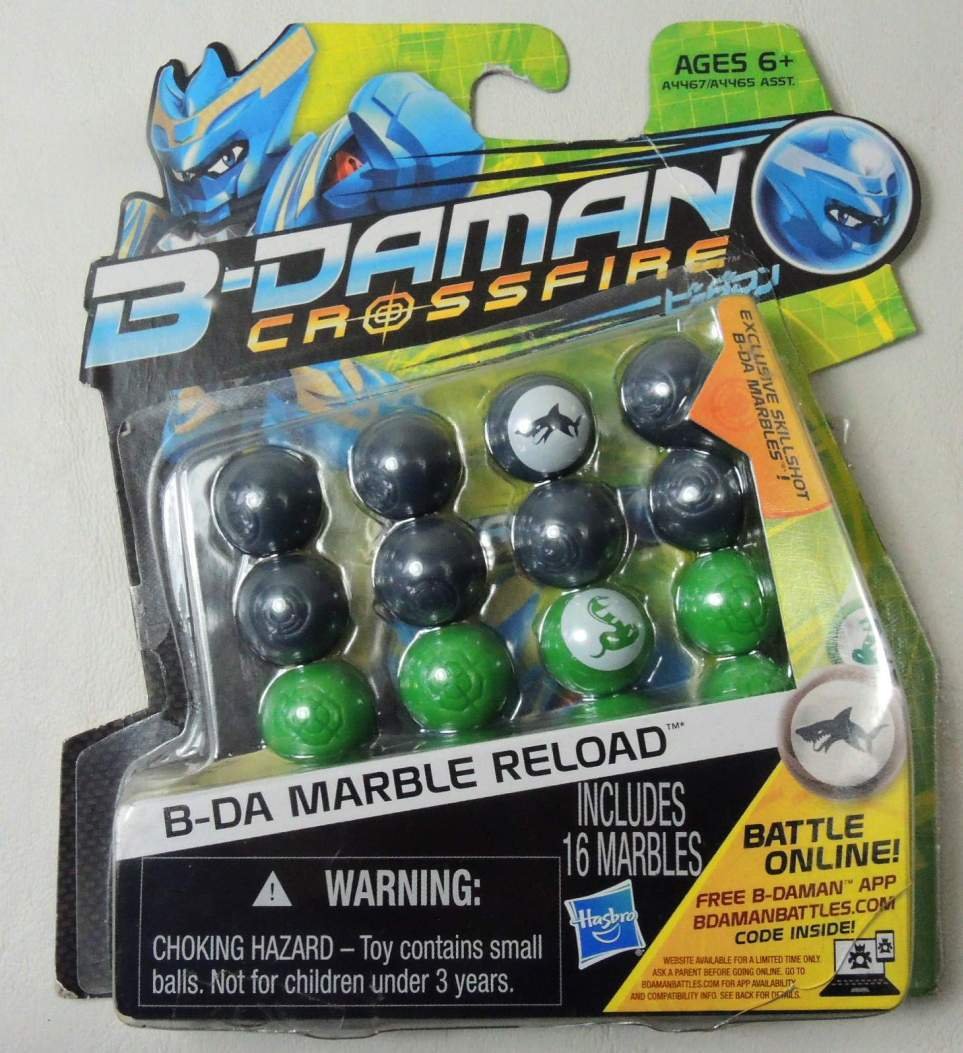 B-Daman Crossfire B-DA Marble Reload [Silver & Green]