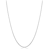Kooljewelry Womens Classic Rope Chain - 14k White Gold Barely-There Necklace Thin Lightweight