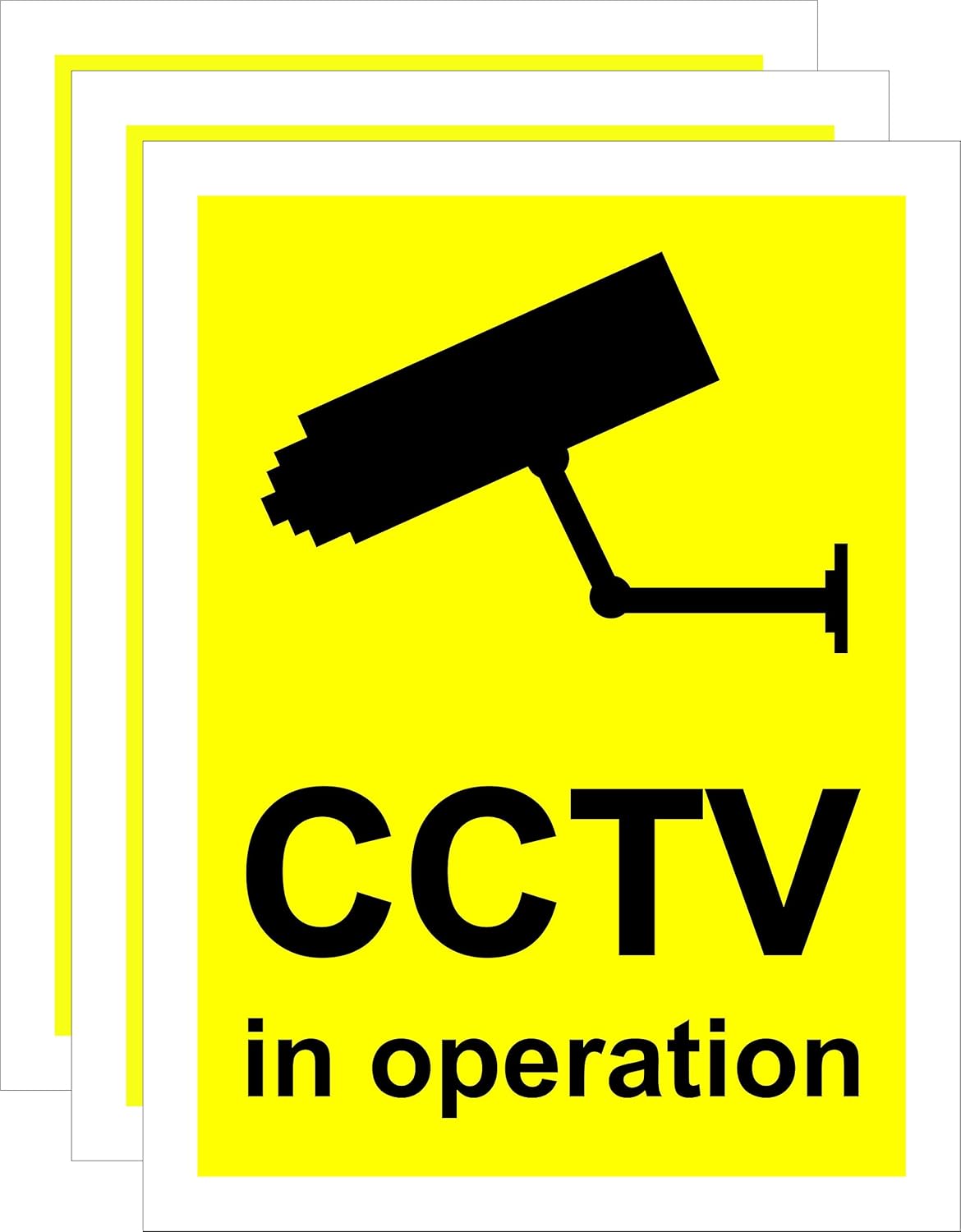 CCTV SIGNS A5 Choose From Rigid PVC Or Self Adhesive Stickers