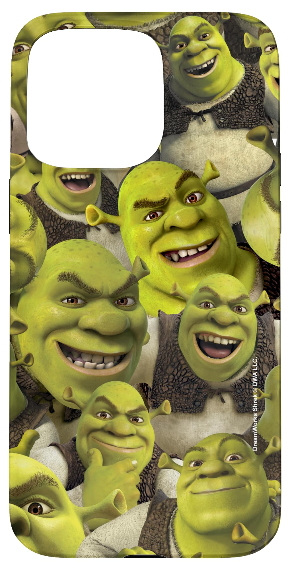 Shrek Cool Epic All Shrek Faces Collage Logo Case for iPhone 15 Pro Max