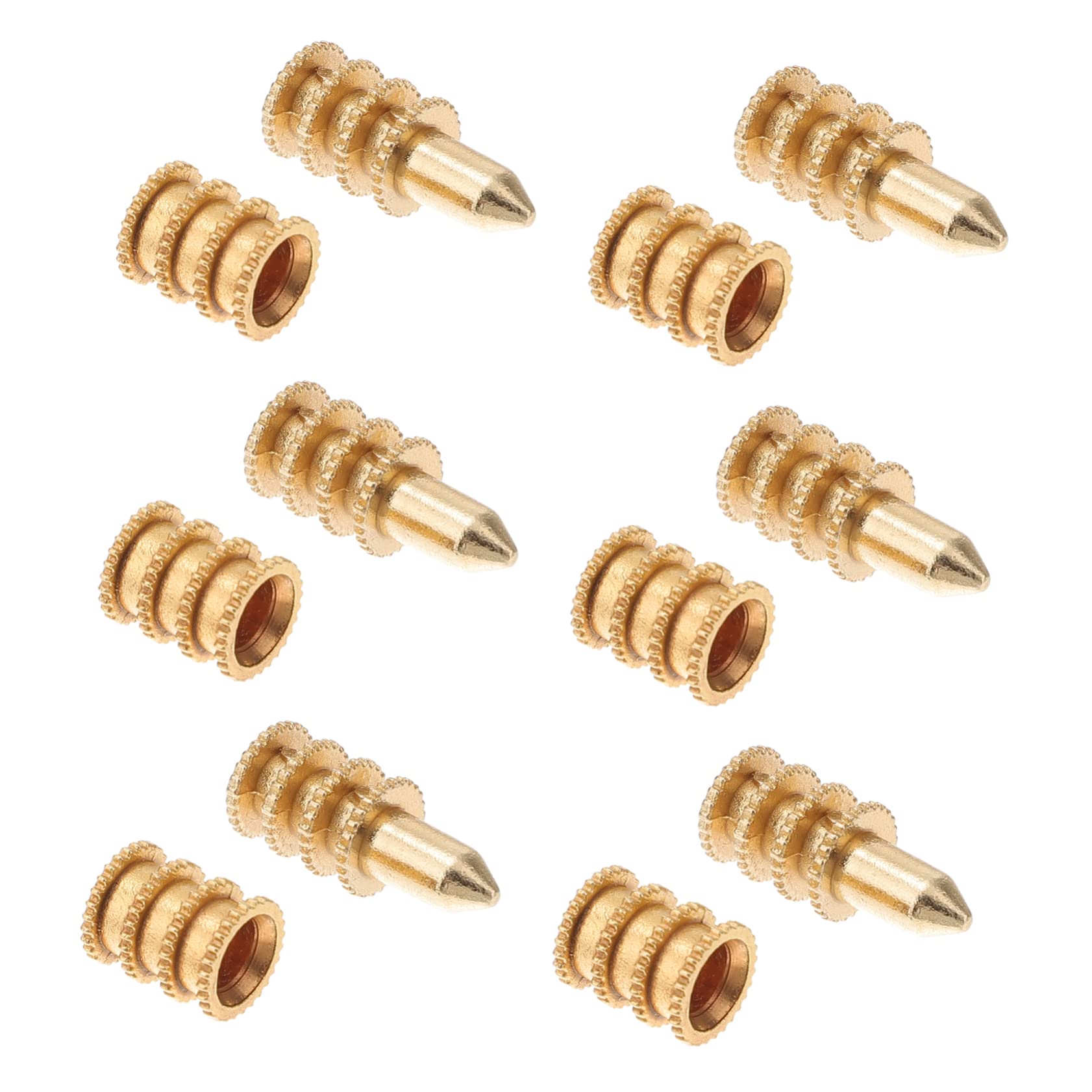 CIYODO 20Pcs Zinc Alloy Table Bolt Sleeve Connectors Dowel for Table Leaf Alignment Universal Furniture Corner Connector and Support for Table Assembly