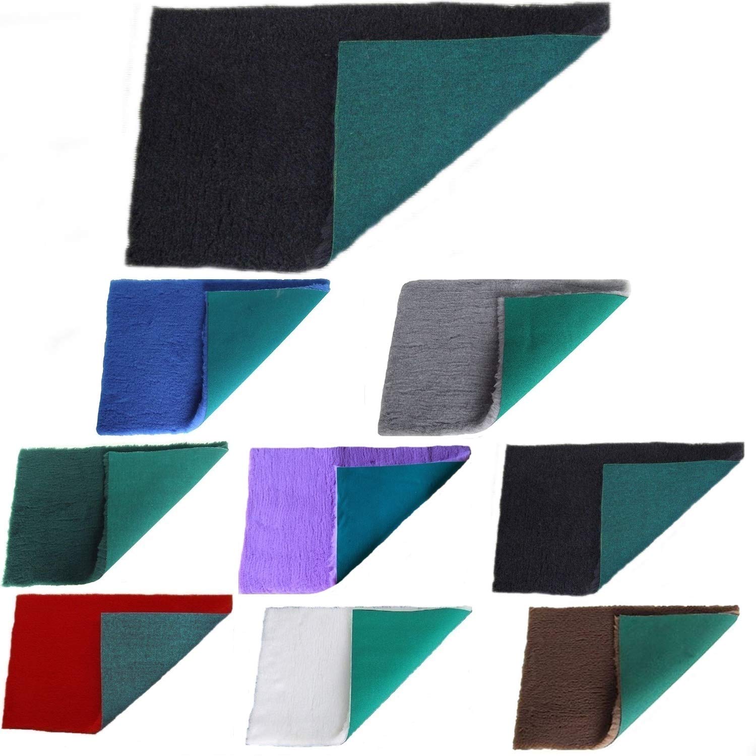 PnH Veterinary Bedding ® VARIOUS SIZE PIECES - RECTANGLE, SQUARE - 8 COLOURS - Ready To Use, Selvage Edge Removed - Whelping Fleece, Vet Bedding, Dog Bed, Dog, Vet, Bed (75cm x 75cm, CHARCOAL)