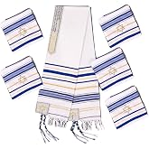 Tallit Prayer Shawl 72"x 22" with Bag For Men &amp; Women