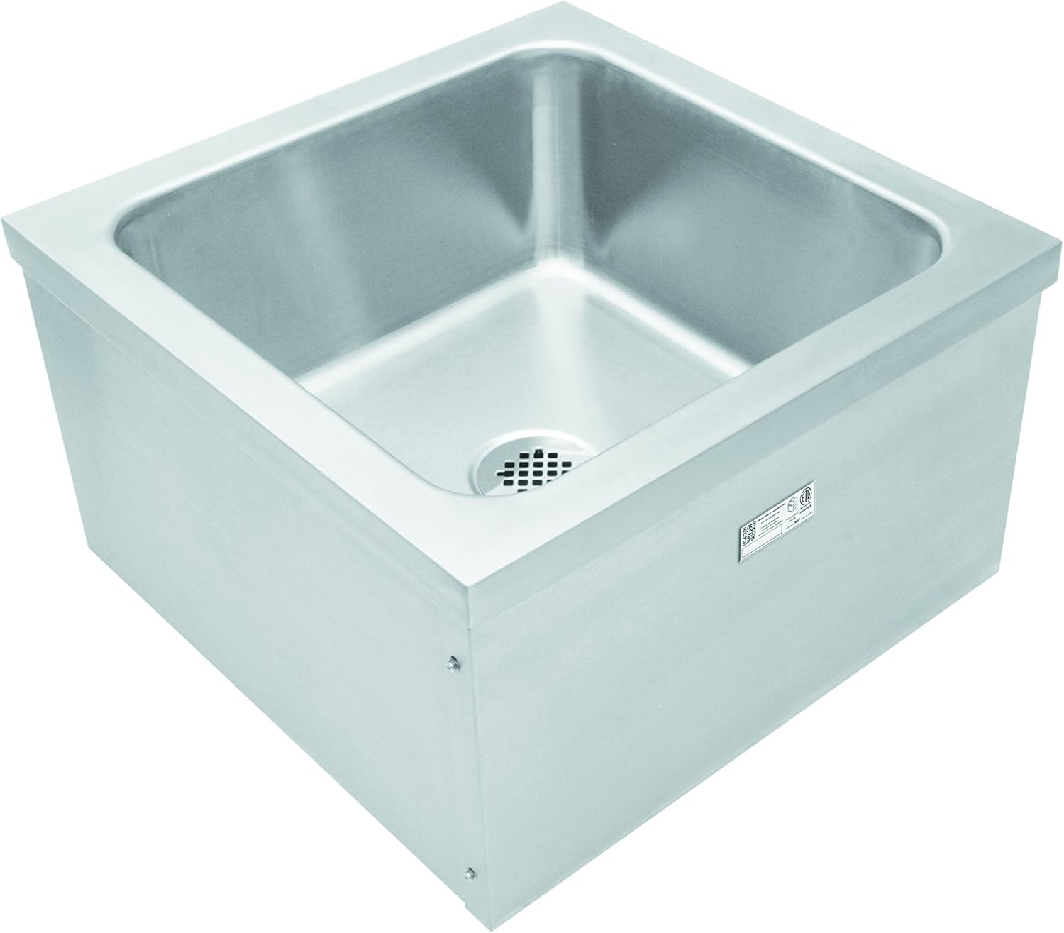 Stainless Steel Floor Mount Mop Sink Se2424fm 20 X 24 X 14