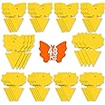 48PCS Fruit Fly Sticky Traps, Fungus Gnat Traps Insect Trap for Plants Kitchen Indoor and Outdoor（48 Lemon Yellow ）