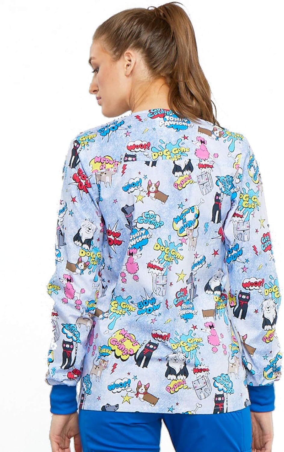 CHEROKEE Genuine Snap Front Warm-Up Scrub Jacket CK301: Clothing