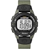 Timex Men's T49993 Expedition Full-Size Digital CAT Green/Black Mixed Material Strap Watch