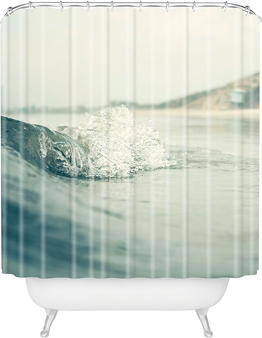 Amazon Com Deny Designs Bree Madden Ocean Wave Shower Curtain 69