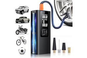 AJBLG Tire Inflator Portable Air Compressor, 150 PSI & 20000mAh Portable Air Pump for Car Tires, 3X Faster Cordless Tire Inflator with Digital Pressure Gauge, Bike Pump for Car, Motorcycle, Bicycle, Ball