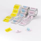 NIIMBOT Thermal Labels, 3 Roll Multi-Color Labels for B Series Label Maker | 3 Roll Assorted Sizes Label Paper Set for Business/Handmade/House/School/Office, 1.6x1.2Inches (40x30mm)