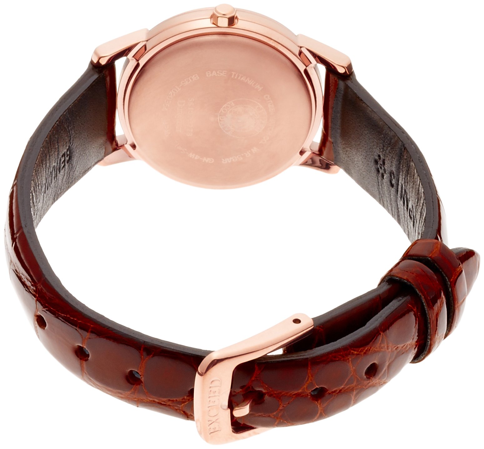 Mua Citizen EX2072-16A Exceed Eco-Drive Thin Watch Brown, Dial 