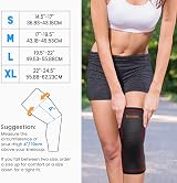 AVIDDA Knee Support Brace 2 Pack - Compression Knee Sleeves for Pain view 4