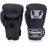 Top King Super Air Breathable Leather Gloves Muay Thai Boxing Gloves for Training or Sparring - 8oz, 10oz, 12oz, 14oz, 16oz