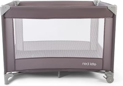 Red Kite Sleeptight Travel Cot Grey Brand New
