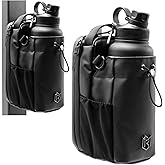 Magnetic Gym Bag for Men and Women – Sling Bottle with Magnetic Attachment | Water Bottle Holder, Gym Pouch, Crossbody Bag for Travel, Sports, Work, Fitness