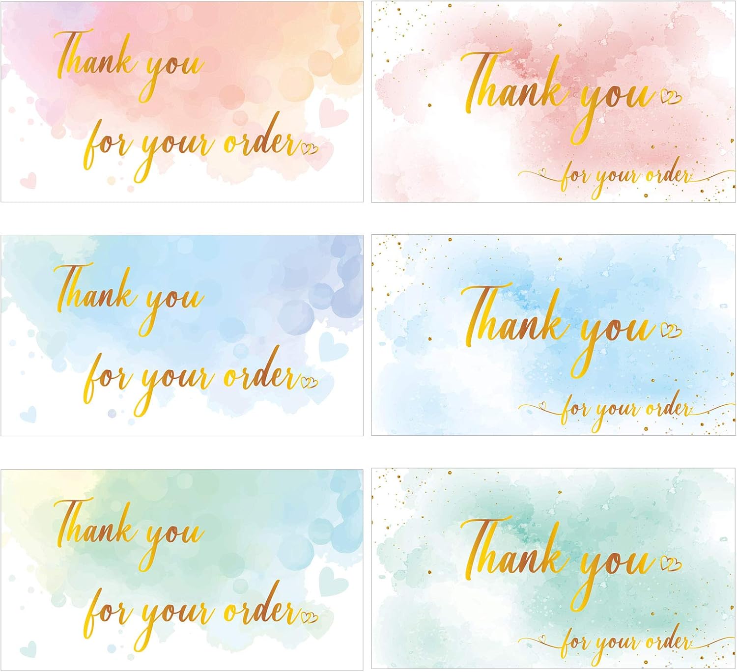 Amazon 300 Pieces Thank You For Your Order Cards Watercolor amazon-300-pieces-thank-you-for-your-order-cards-watercolor