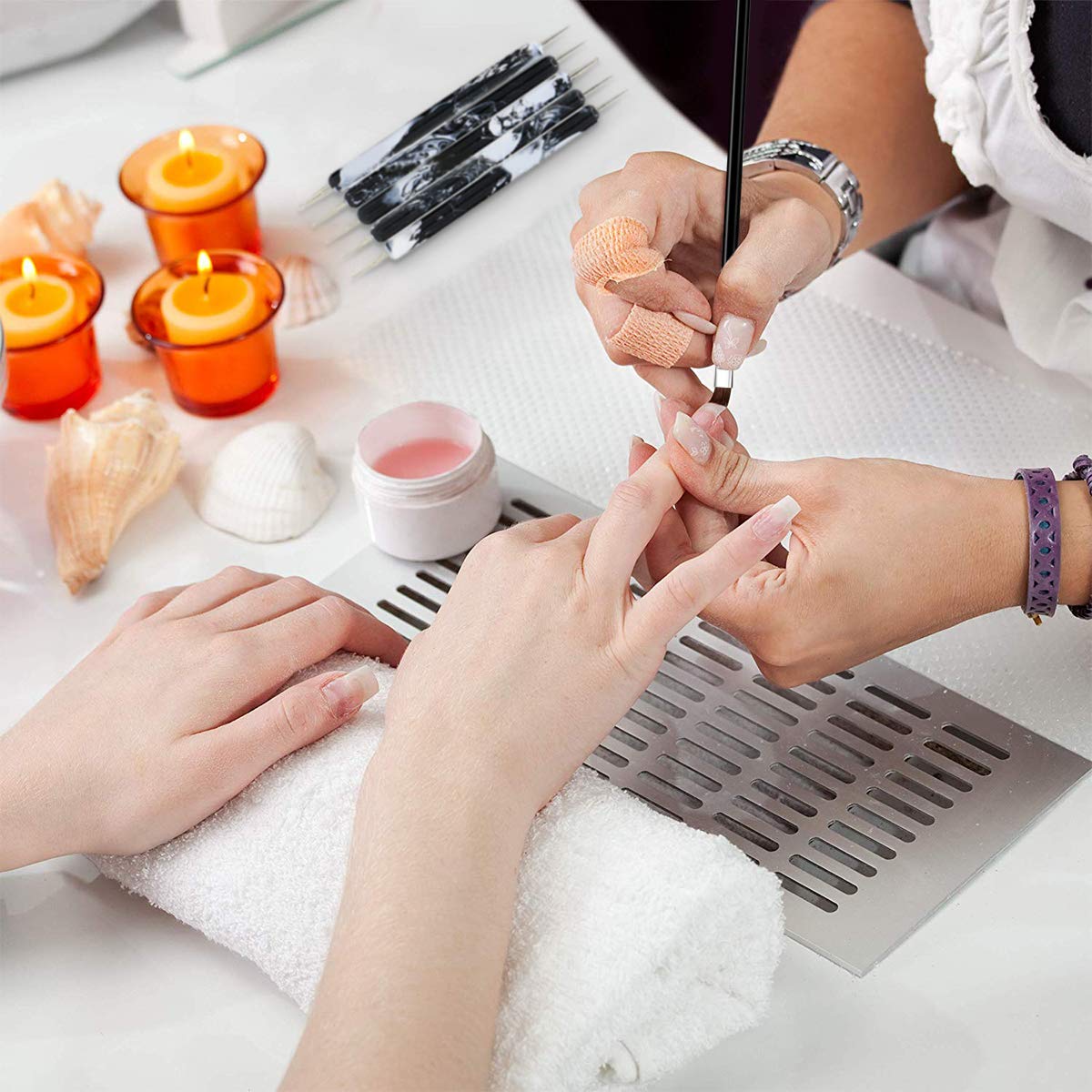 20pcs Nail Art Painting Kit, Nail Art Design Dotting Painting Drawing Polish Brush Pen Tools, Nail Art Brushes and Nail Dotting Tools Set : Beauty