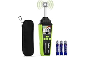 Pinless Moisture Meter, Destructure-Free Measurement Humidity Meter with Colour LCD and Acoustic Alarm, Moisture Meter for Al