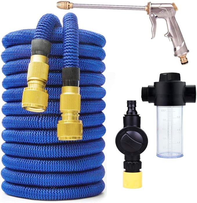 Garden Hoses 50 FT High Pressure Spray Gun Expandable Strongest Magic