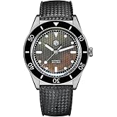San Martin Watches SN0151GL 39mm 90S5 Automatic Dive Watch, Black MOP Dial BGW-X1 Luminous, 200M Water Resistance