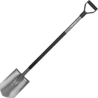Fiskars Gärtnerspaten für harte, steinige Böden, Spitz, Länge: 125 cm, Hochwertiger Borstahl, Grau/Schwarz, Ergonomic, 1001568
