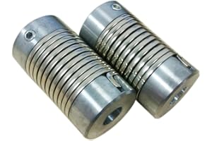 CALT CH9401 Universally Suitable Coil Spring Steel Flexible Coupling D26L50mm 2Pcs-Pack (8 * 8mm Hole, 2)