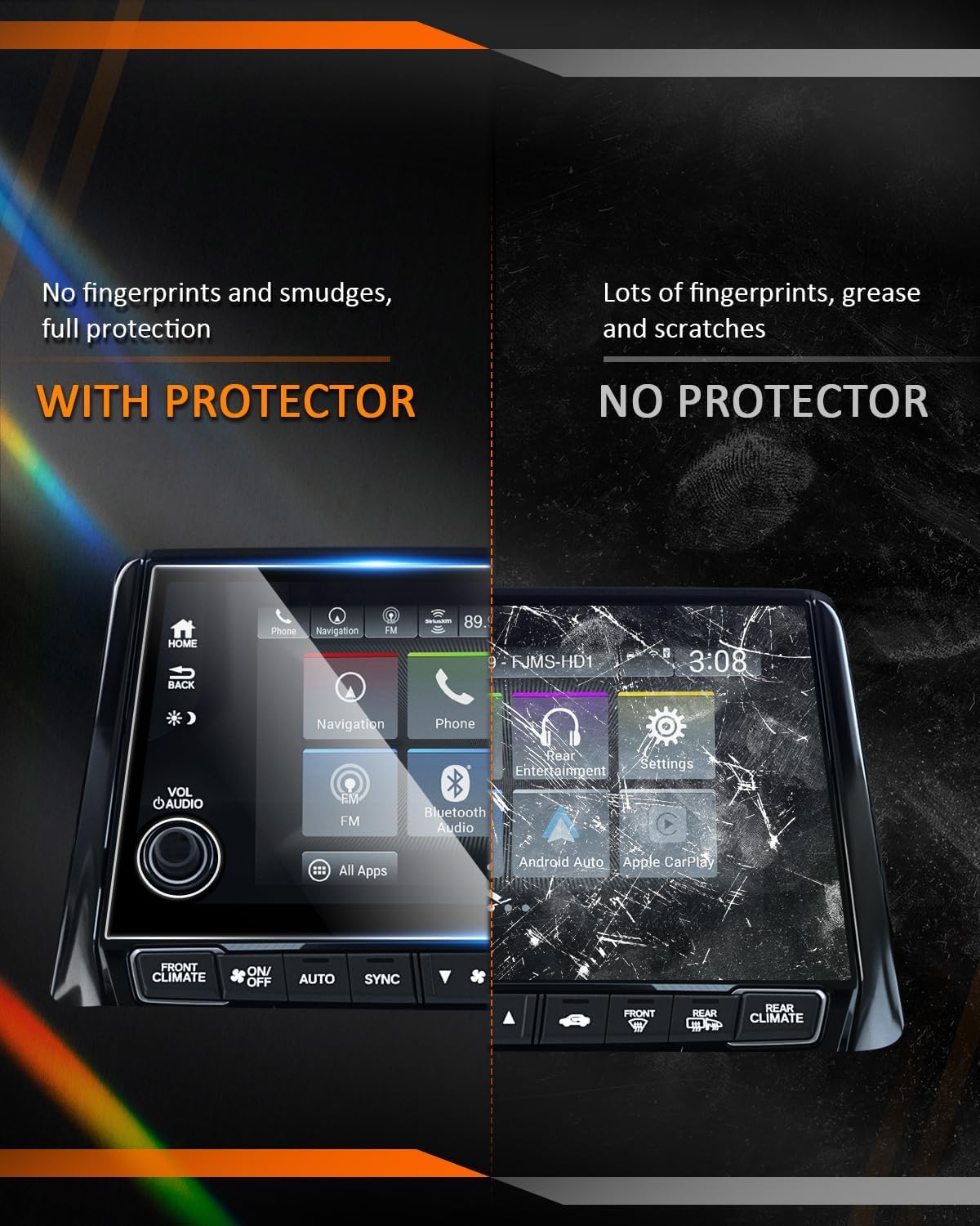 Odyssey 2PCS Tempered Glass Screen Protector for