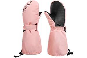 Yidomto Ski Mittens & Snow Gloves for Men Women Kids - Touchscreen Waterproof Thermal Insulated Winter Gloves for Skiing, Snowboarding and Cold Weather