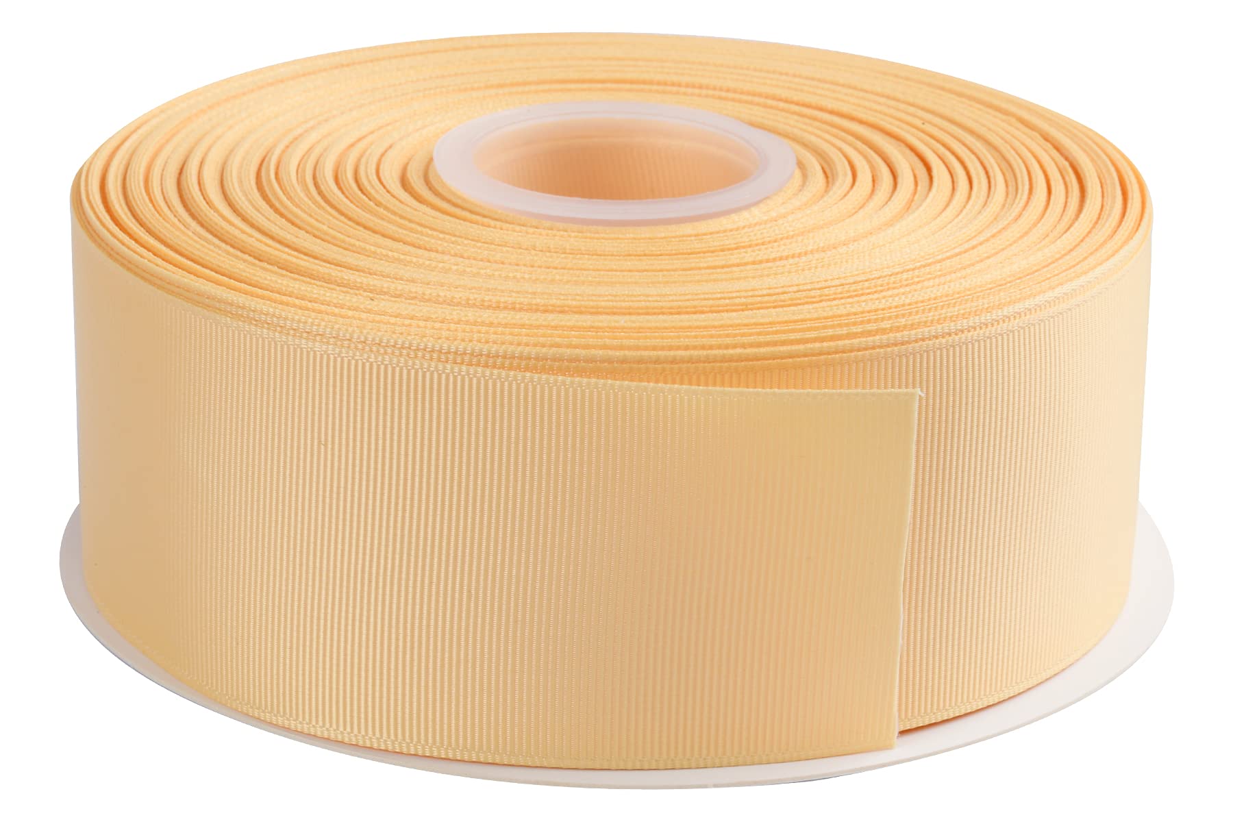 AVANAVA 50mm Wide Grosgrain Ribbon - 45 Meters, Ideal for Gift Wrapping, Hair Bows, Home Decor, Flower Arrangement (614-Chamois)