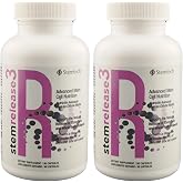 Stemrelease3&trade; Cutting-Edge Stem Cell Nutrition for Natural Renewal and Youthful Vitality, Exclusive Blend for Enhanced Telomere Health 60 Capsules (2 Pack)