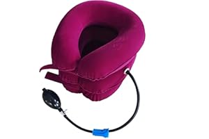 Cervical Neck Traction Device Inflatable Neck Stretcher,for Chronic Neck and Shoulder Pain Relief Traction Spine Alignment（Bl