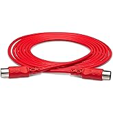 Hosa MID-305RD MIDI Cable - 5 Feet Red