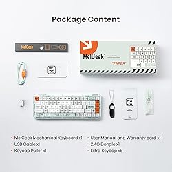 MelGeek Mojo68 Plastic Transparent Mechanical