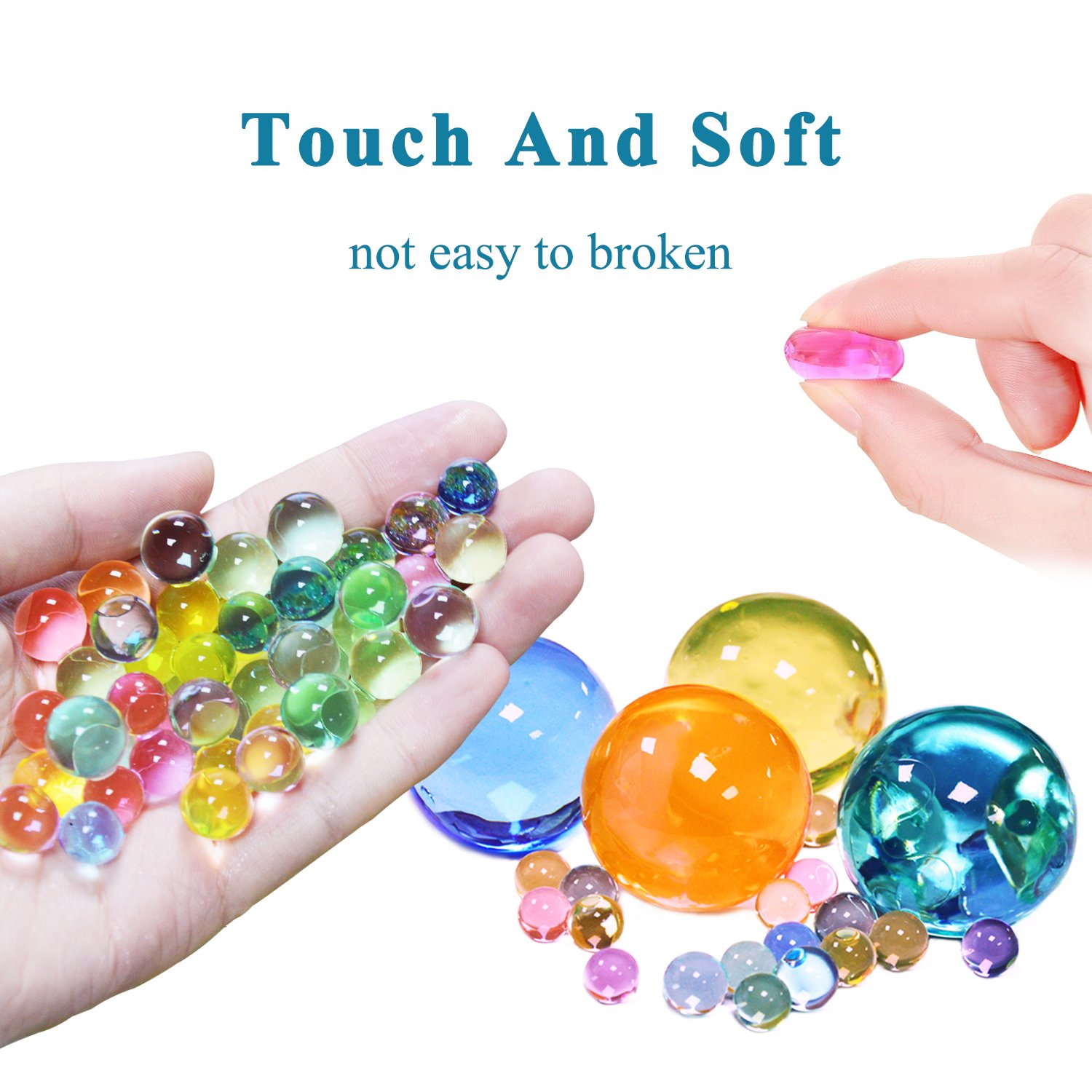 Water Beads Pack (50000 Beads /15Large Jumbo Beads /10 Balloons