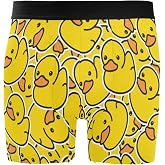 JHKKU Men's Boxer Briefs Soft Comfort 4 Inch Underwear with Fly
