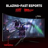 Gawfolk 34 Inch Ultrawide Curved 144Hz Monitor 3440x1440 1500R FreeSync view 5