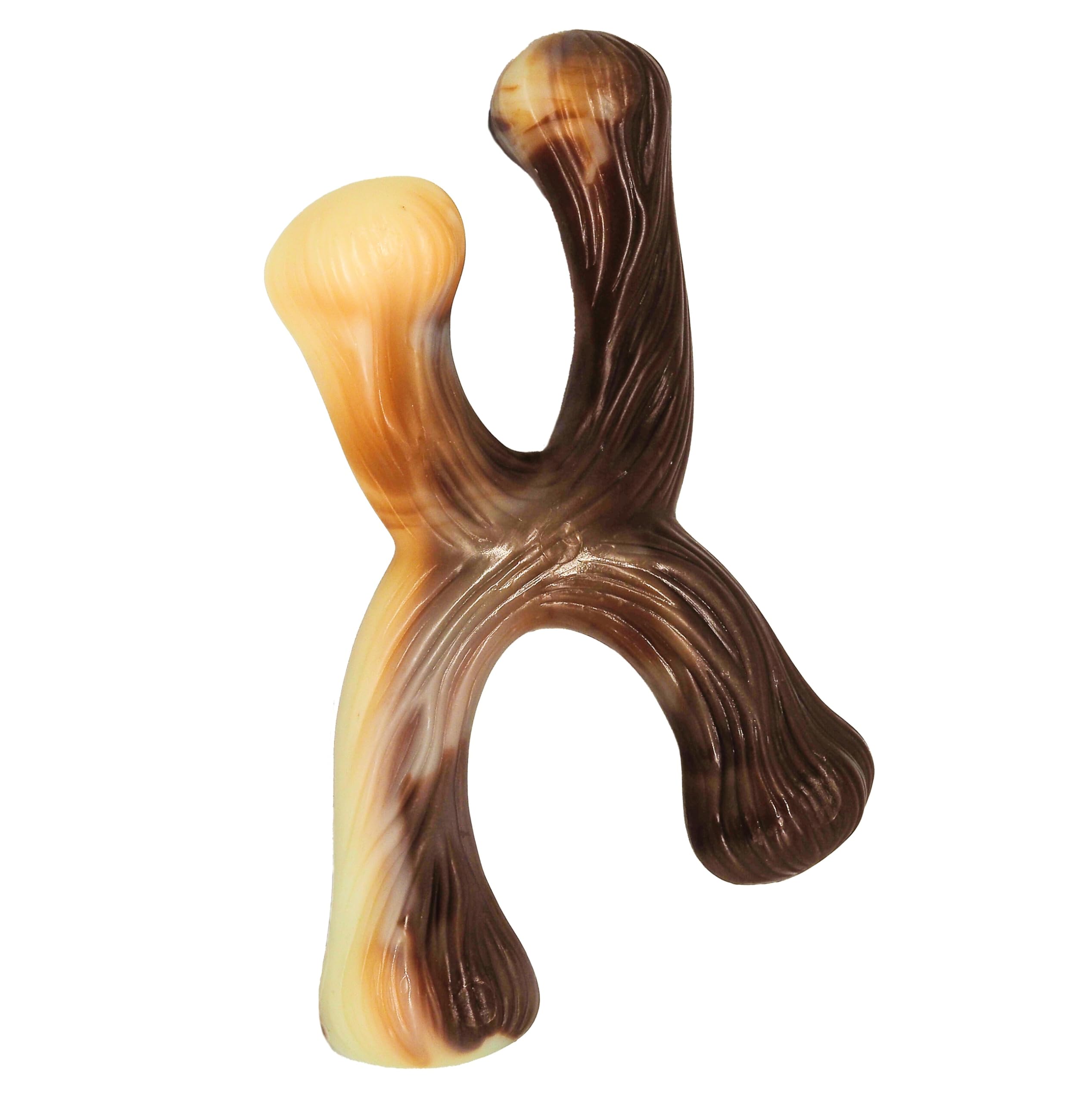 Fuzzl Ultra Tough Nylon Dog Chew Toy - Beef Flavour Crossbone Tough Dog Toys for Extreme Chewers - Bone Long Lasting Chew Toys for Aggressive Chewers Strong Toy Durable Puppy Toys