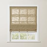 TWOPAGES Linen Roman Shades for Windows Custom