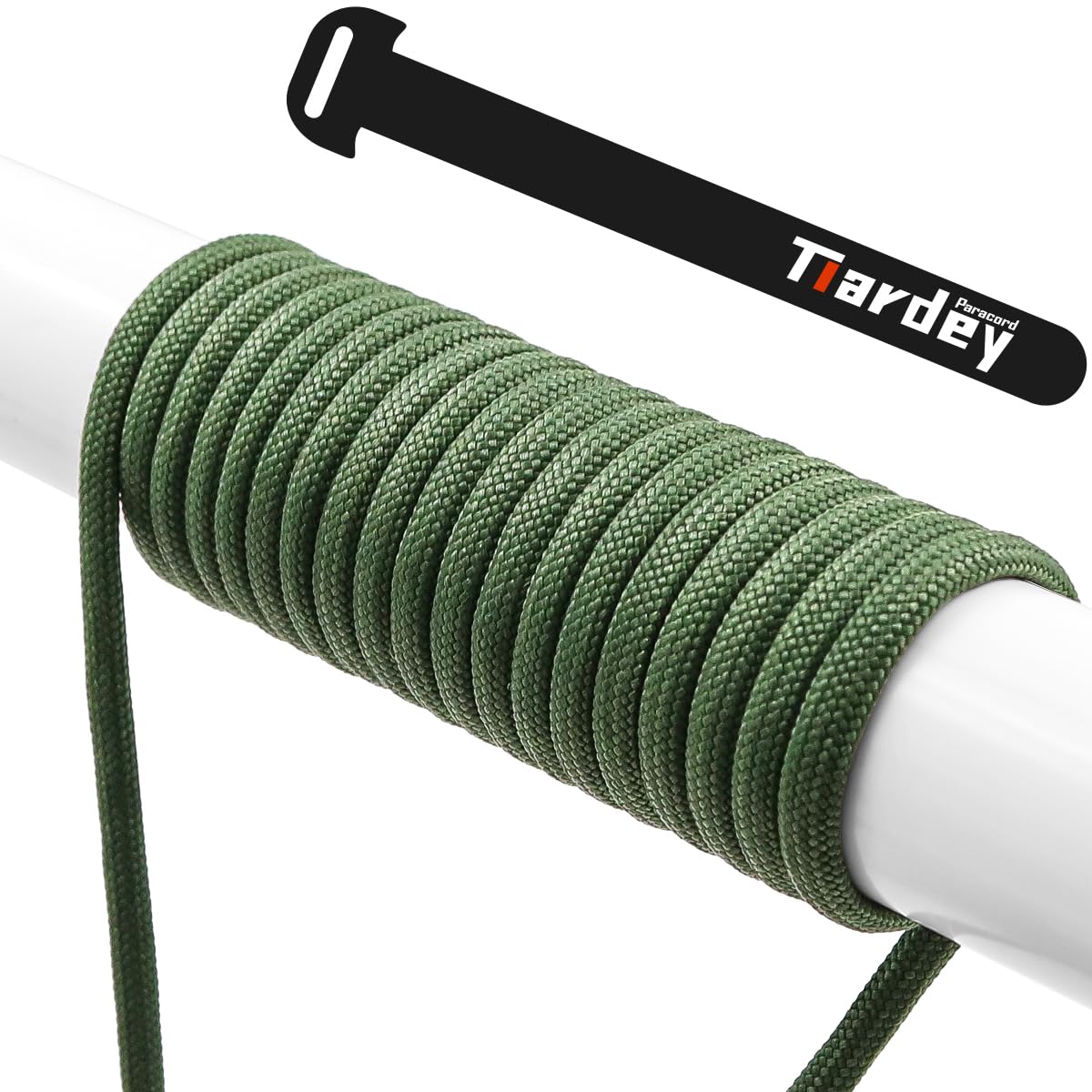 Tiardey PRN-126 Paracord 4mm 100ft (31m) 9 Core Strand,Tear-resistant,Nylon Cord,Mil Spec Type III Paracord,Holds up to 250kg for Outdoor Survival Camping